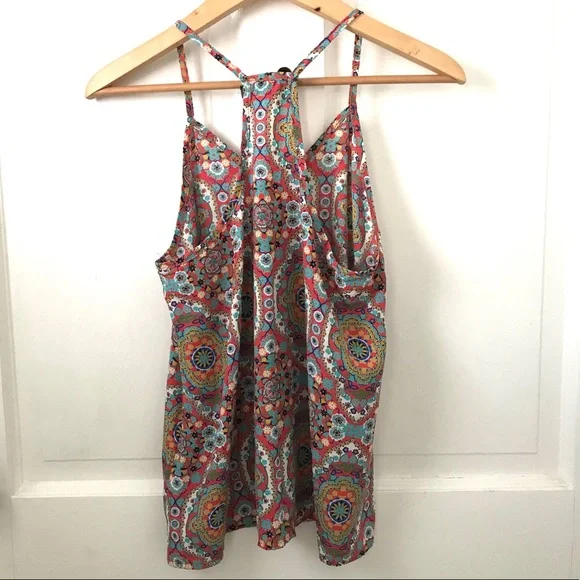Tinley boho print racerback tank top - Picture 4 of 9